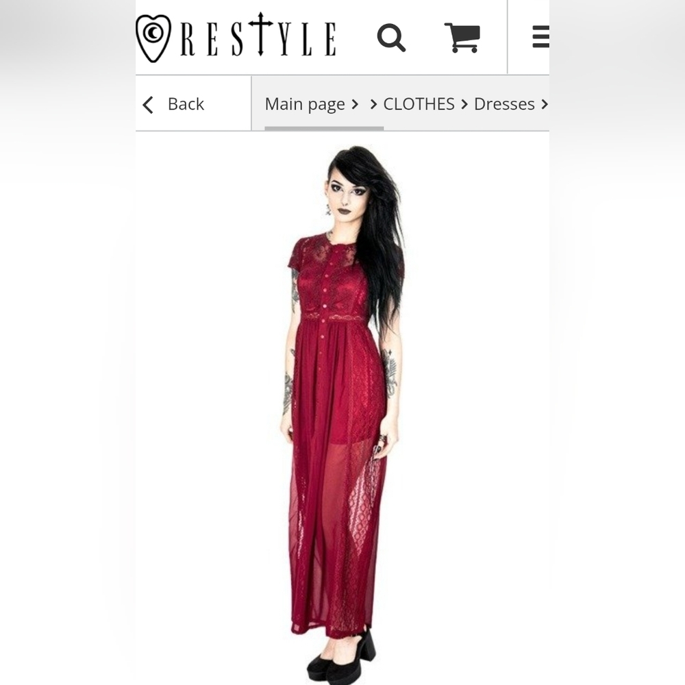 Restyle Maxi Dress Goth Victorian